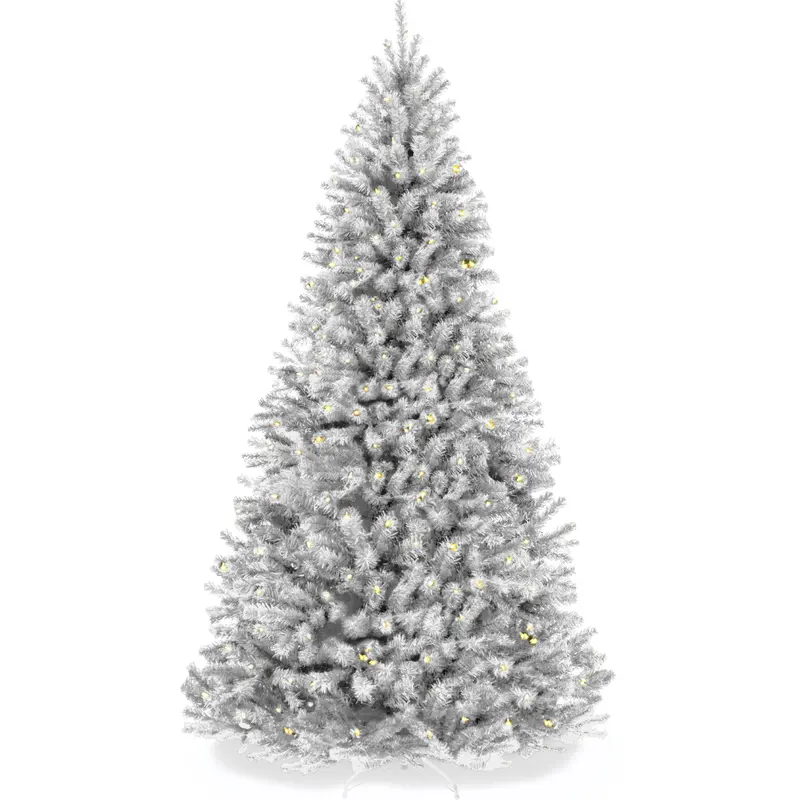 Pre-Lit White Spruce Christmas Tree